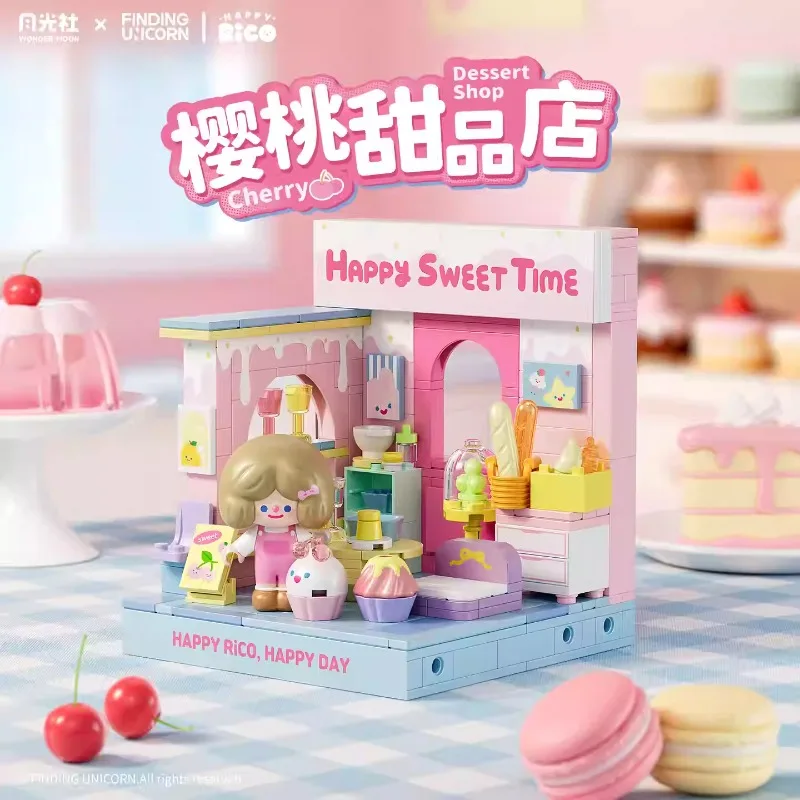 

AREAX Unicorn RiCO Store Street View Building Blocks Educational Creative Handmade Assembly Toy Ideal Gift for Girls