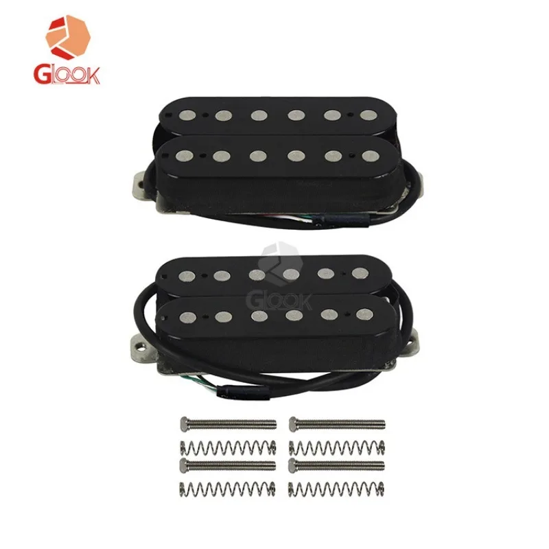 

12 Stationary Electric Guitar Pickups, Dual 4-Lead, Dual Coil Alnico5 Musical Instrument Accessories