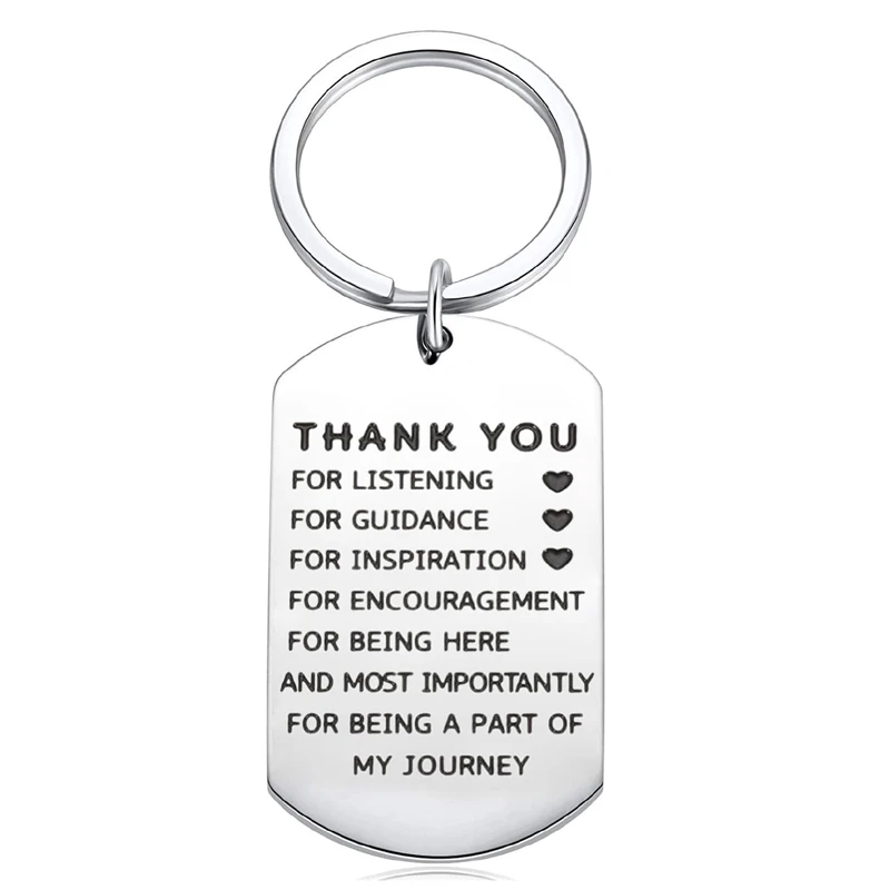 Thank You Gift Keychain for Mentor  Supervisor Teacher Leaving Away Retirement Gift for Colleague Coworker Appreciation Gift