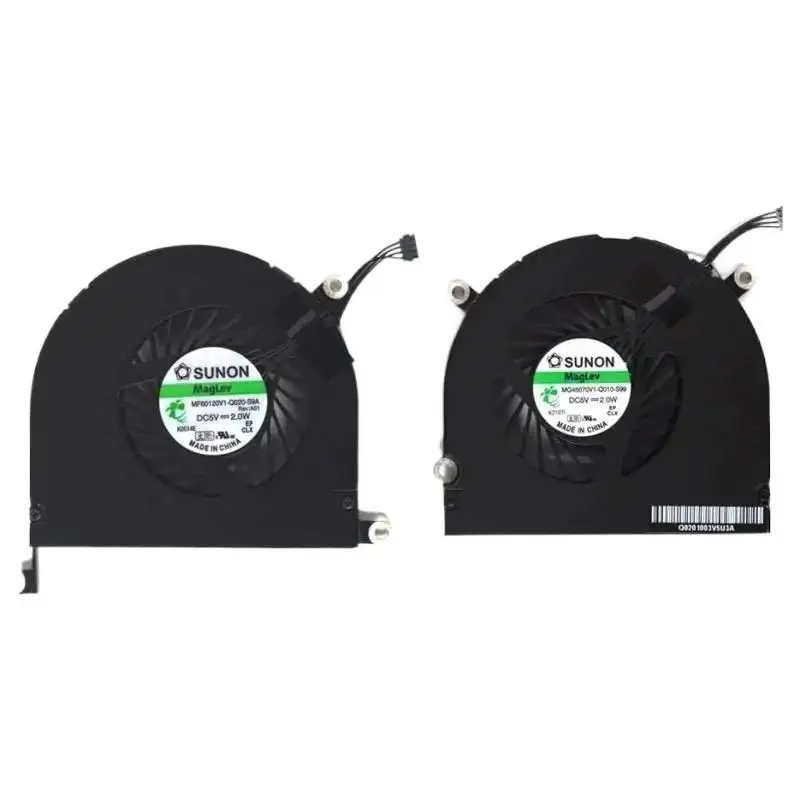 

New Laptop CPU Cooling Fan Left and Right Set Compatible for Pro A1297 17-Inch Unibody 2009 2010 2011 #*