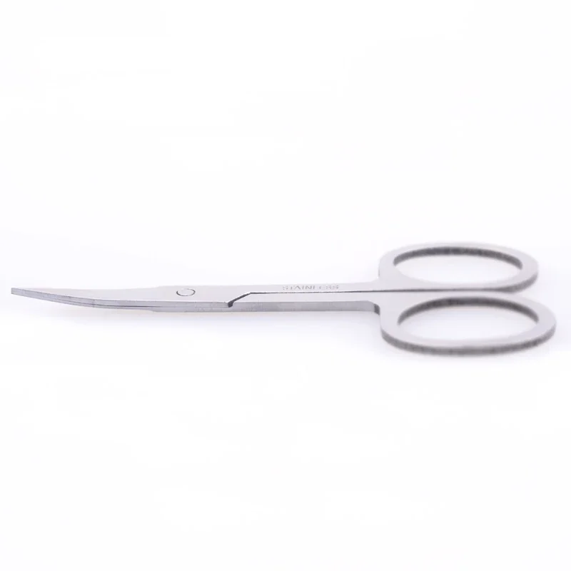 Gebogen Hoofd Wenkbrauw Schaar Nail Cuticle Nipper Make-Up Trimmer Dode Huid Remover Manicure Schaar Brow Nail Tool