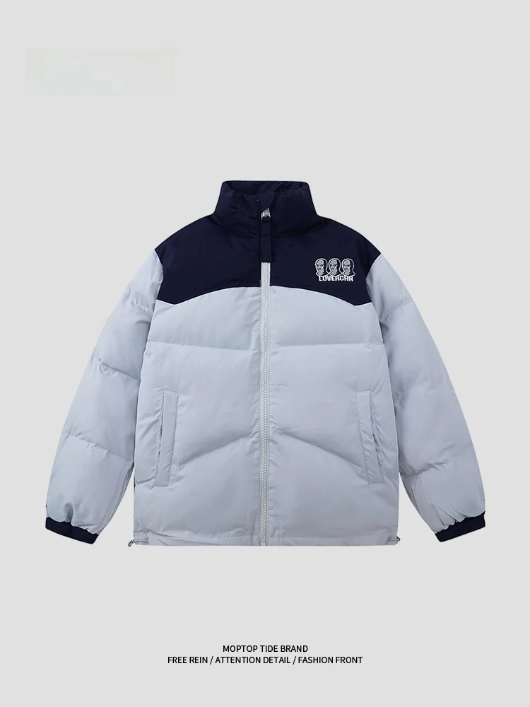 

MMOPTOP Winter Casual Cotton Jaet Men's Warm Loose Sle Couple's Faionable Thiened Zipper Closure Youth ular Cleanfit