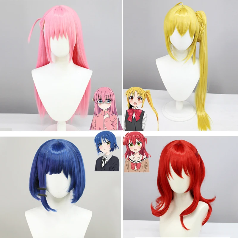 

Anime Bocchi The Rock Cosplay Wig Hitori Goto Yamada Ryo Ijichi Nijika Kita Ikuyo Cosplay Wig Synthetic Hairs Halloween Wigs