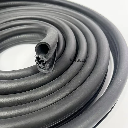 Imagen 1 del producto Burlete de goma para puerta de coche, cinturón de acero, burlete insonorizado, Kit de sellado impermeable, tira de sellado de goma, embellecedor de borde