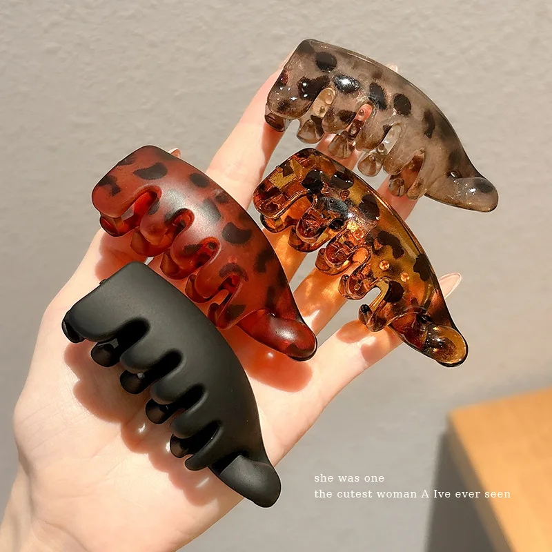 Winzige Bananenklammern, modische vertikale Kunststoffklammern für Damen, elegante Haarnadeln für hohe Pferdeschwänze, Twist-Clips, einfache Haaraccessoires – Detail 1