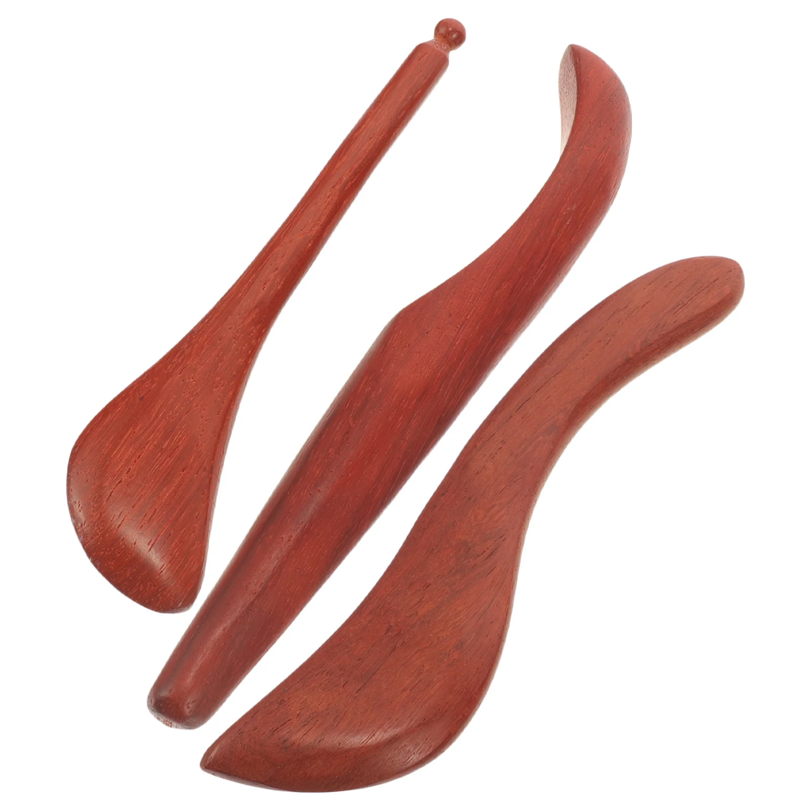 

3 шт. деревянный набор инструментов для массажа, многофункциональный скребок для лица и тела, портативный домашний релаксатор, прочный, безопасный, эластичный подарок для кожи