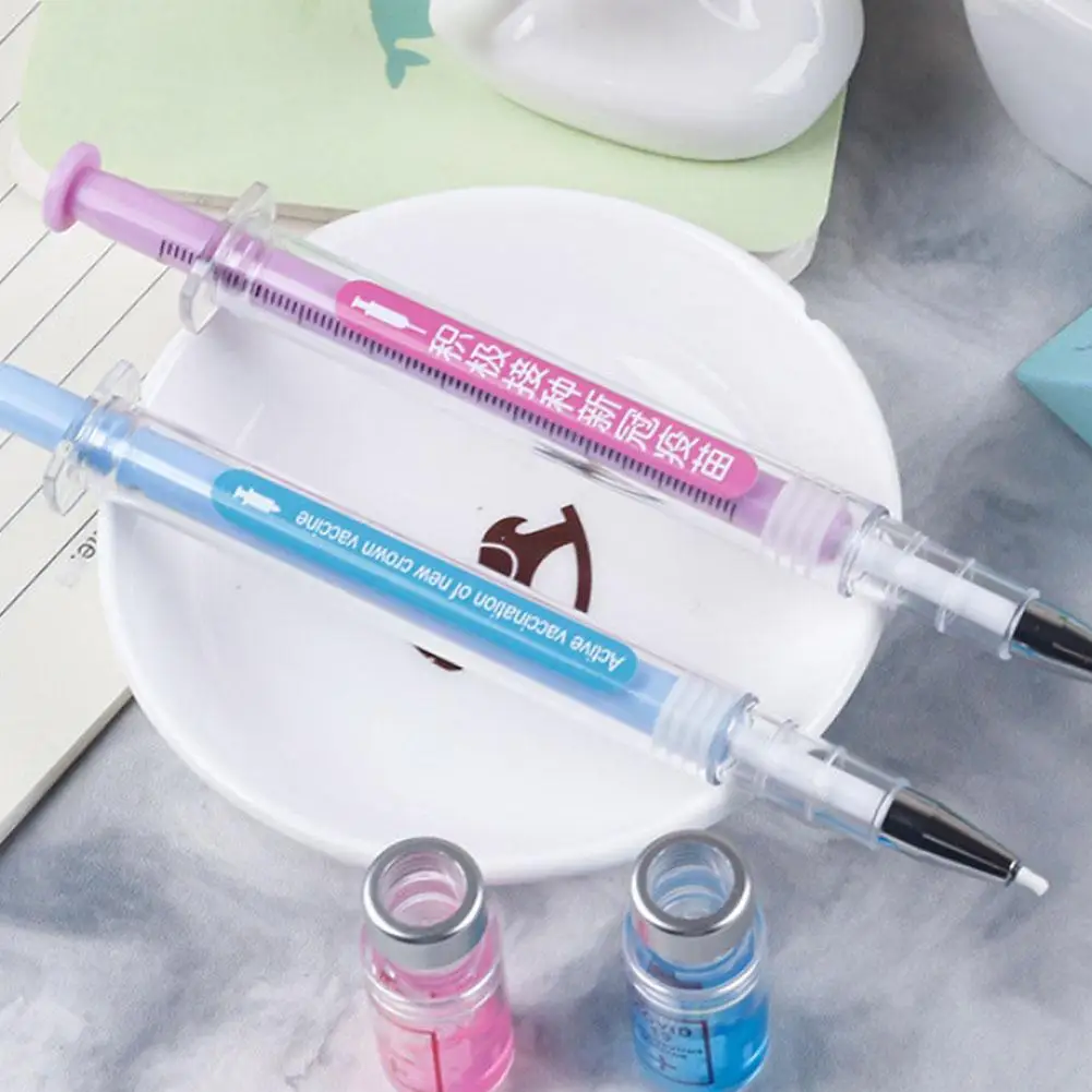 Creative Needle Signature Neutral Pen Spray Needle Styling Water Pen Syringe Vaccine - Bulk Assorted Colors Available