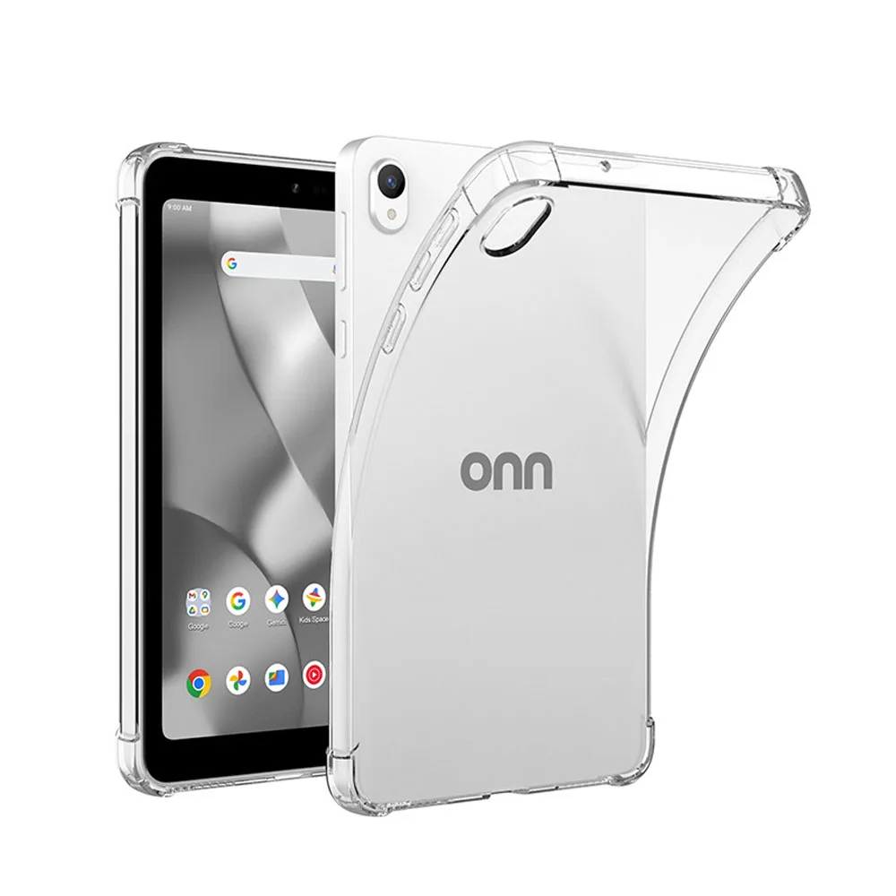 Shockproof Clear TPU Air Cushion Case for Onn 7 Inch Core Tablet (2026 Model) - Four Corner Protective Back Cover