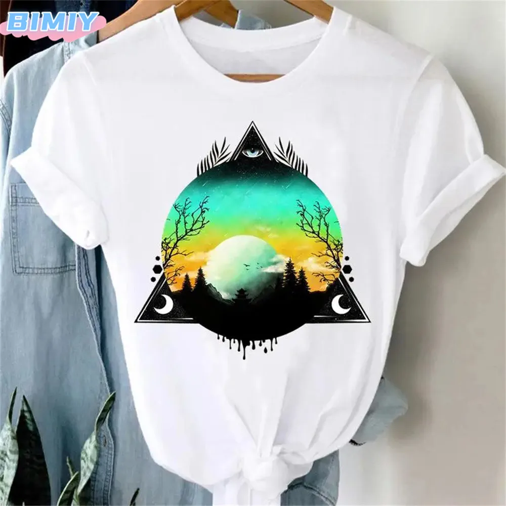 Short Sleeve Butterfly Bow Sweet Flower Fashion Summer Women Print T Shirt Female Casual Top Tshirts Cartoon Graphic Tee T-Shirt