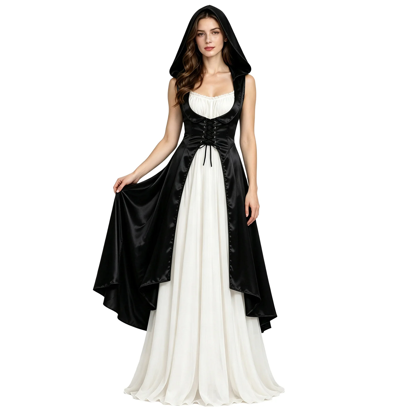 Robe Vampire Médiévale Fendue – photo 11