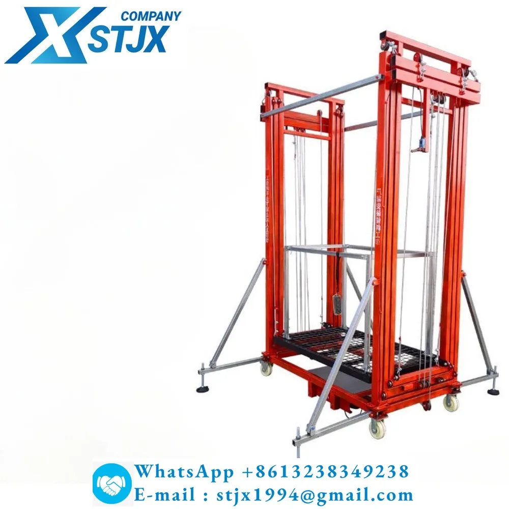 Electric scaffolding foldable mobile lifting platform fully automatic remote control hoist