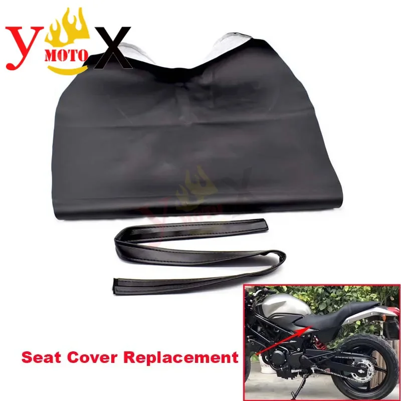 Replacement Motorcycle Black Seat Cover Guard PU Leather Cushion Protection Waterproof For Honda VTR250 1997-2007 1998 1999 2000