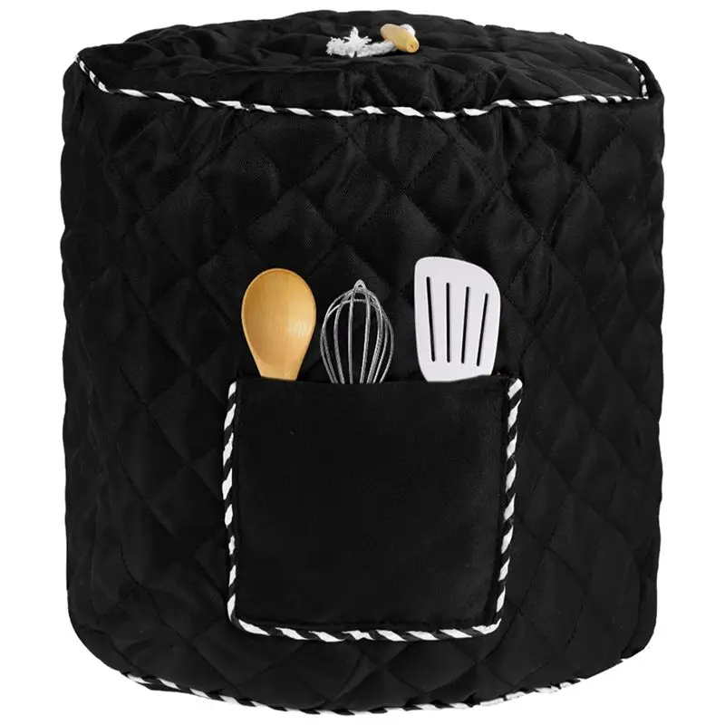 A21Q -Pressure Pot Dust Cover With Storage Pocket - Kitchen Appliance Protector For Air Fryers, Baking Toasters & More
