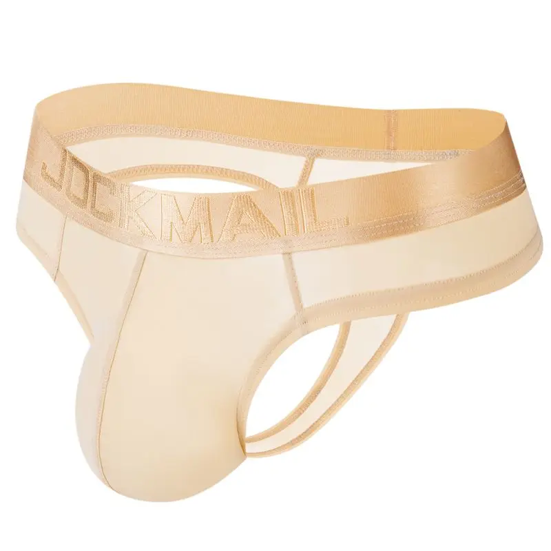 Sexy Gay Men Underwear Panochas Jockstrap Cueca Gay Tangas Mens Bikini Brief Ice Silk Transparent As Underwear or Swimwear