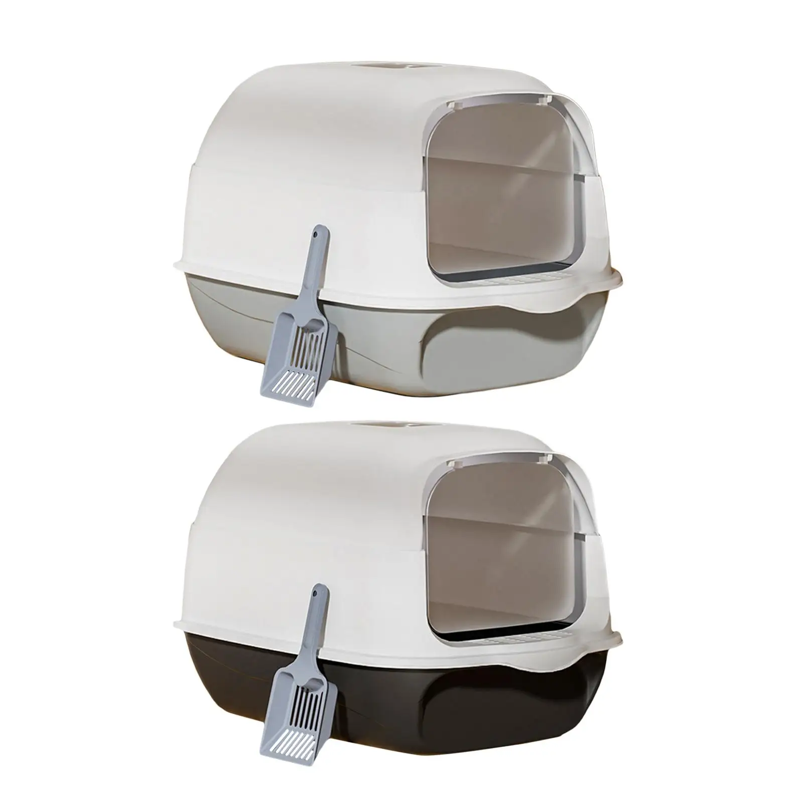 Fully Covered Cat Litter Boxes Foldable for Small Animals Rabbit Litter Pan