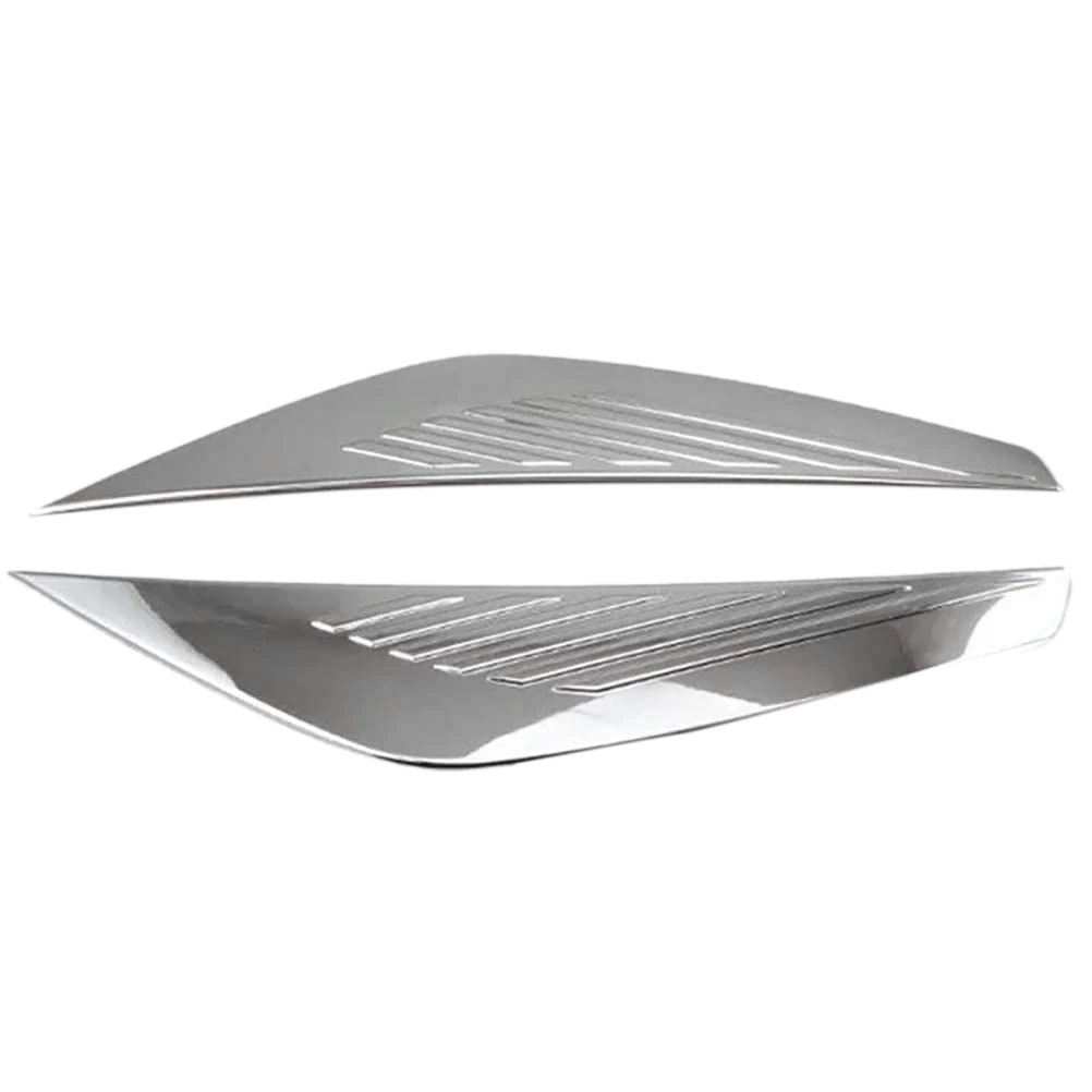 WF-Car ABS Chrome Front Plated Headlight Cover Head Light Lamp Eyelid Eyebrow Trim Fit For Ford Escape Kuga 2017-2018