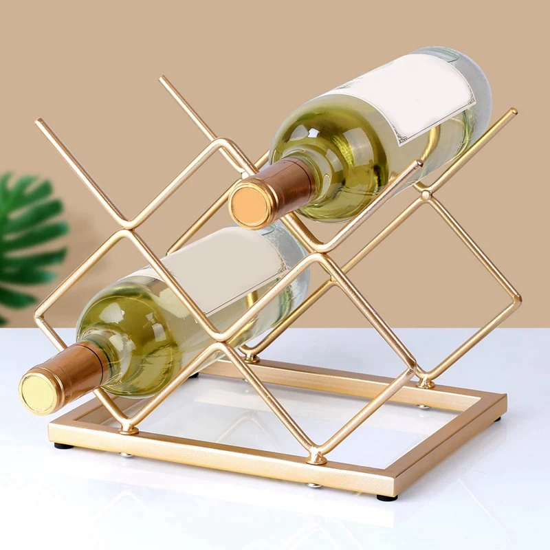 Countertop Wine Rack Desktop Wine Rack Bracket For Cabinets, Pantry, Wine Bottle Storage
