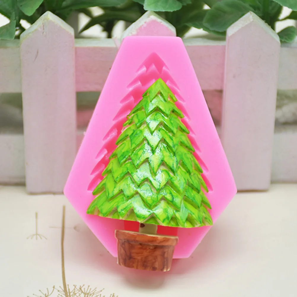 

3D силиконовая форма для рождественской елки, экологически чистая антипригарная форма для торта, шоколадных конфет для DIY, выпечки десерта