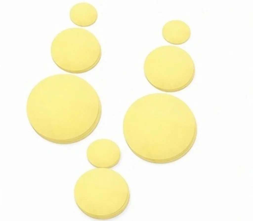 15Pcs Adhesive Light Color Filters Yellow Warm Light Film Sheets High Transmission Plastic Diffuser Sheets for Spotlight LED