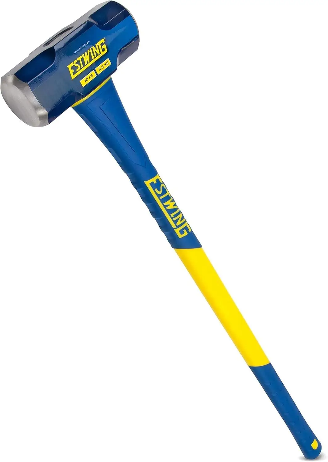 

12-Pound Sledge Hammer for Demolition and Stake Driving, 36-Inch Fiberglass Handle with Overstrike Protection