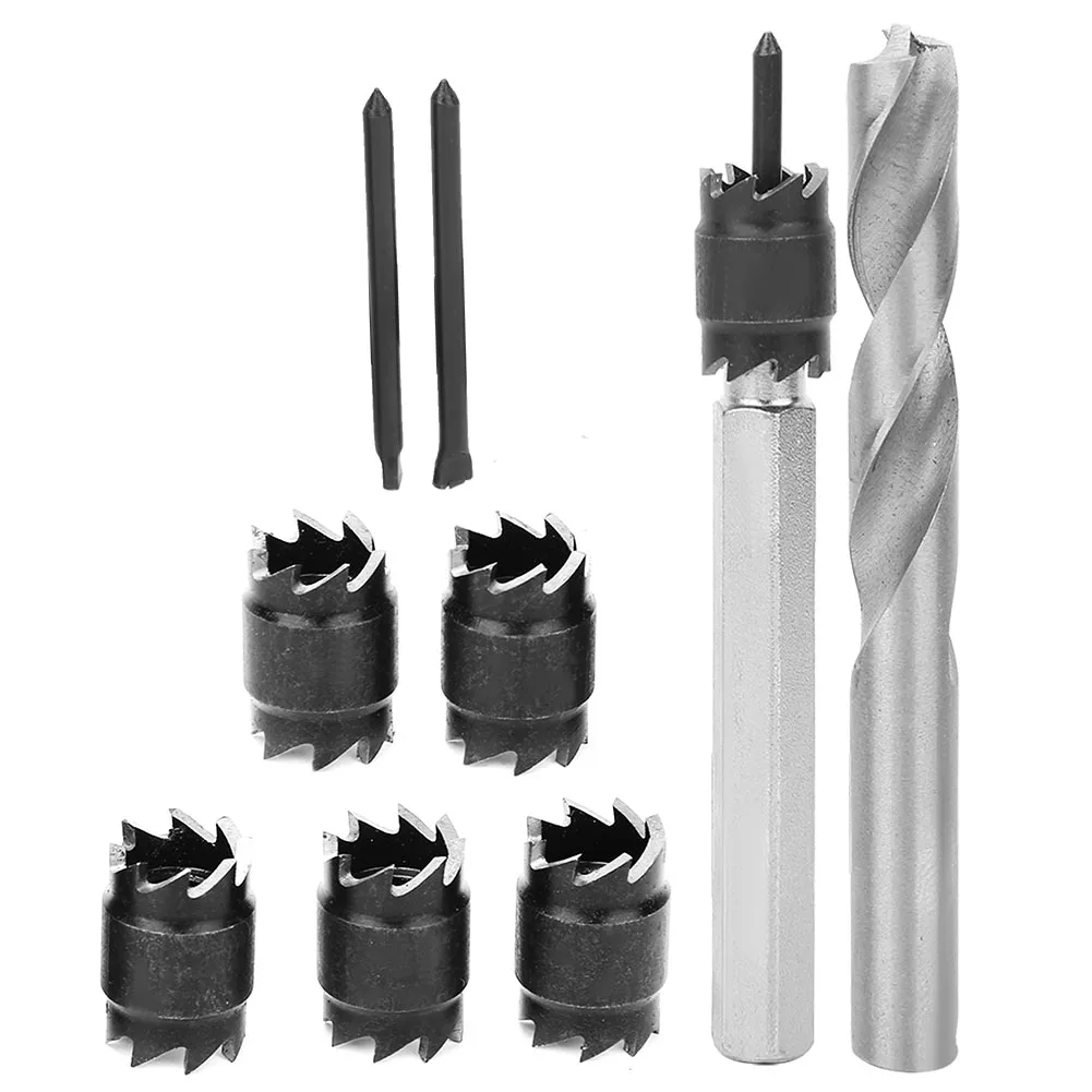 9Pcs Spot Weld Cutter Set Drill Bit High Speed Steel Welding Drilling Tool Fittings Spot Welding Drill Bit HSS Spot Weld Cutter
