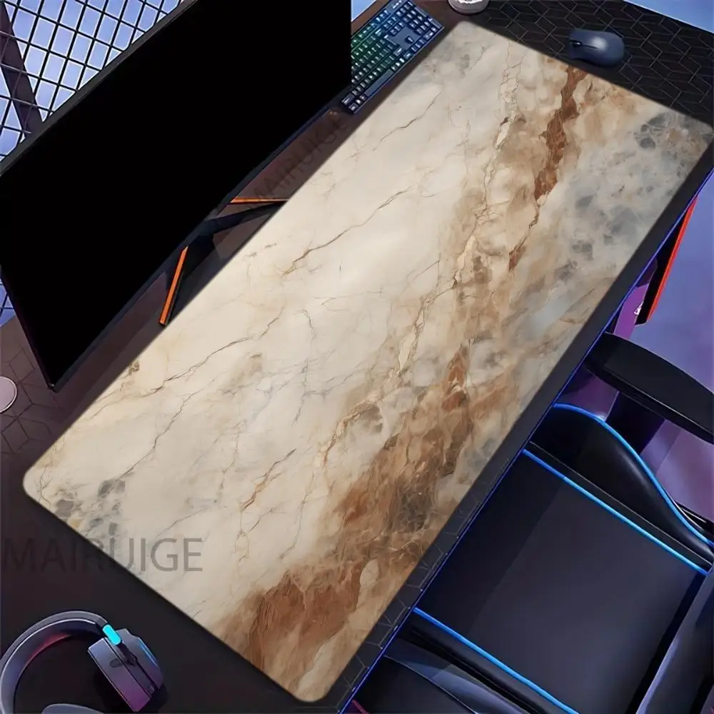 Marble Texture Art Mouse Pad Large Computer Office Game Table Mats XXL Rubber Anti-slip Gaming Keyboard Mousepads Long Desk Pads