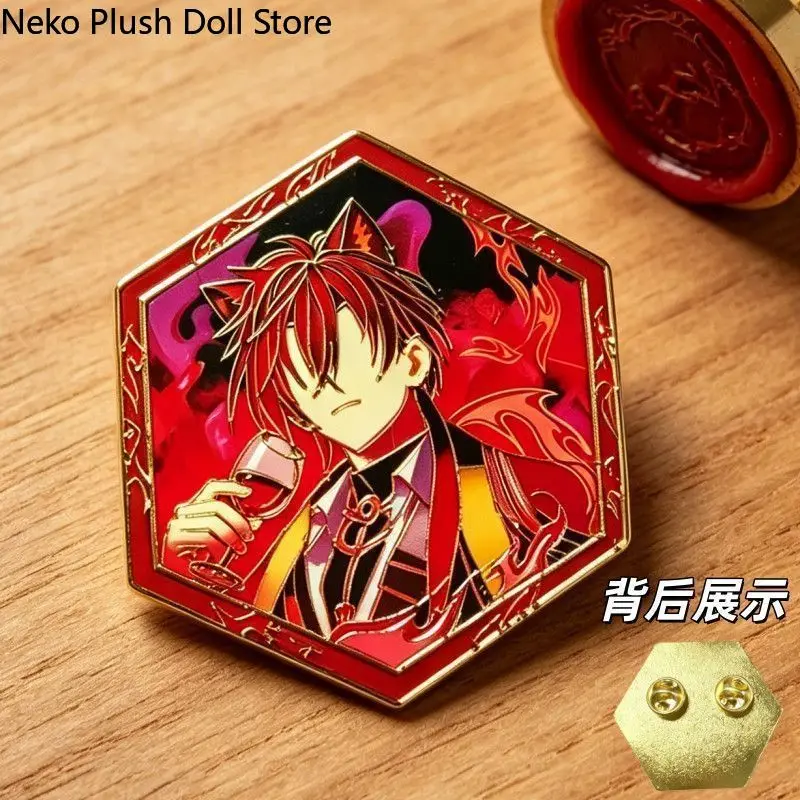 Insignias Metálicas de Arknights Belone, Pin de Botón de Anime para Cosplay, Broche de Dibujos Animados para Mochila