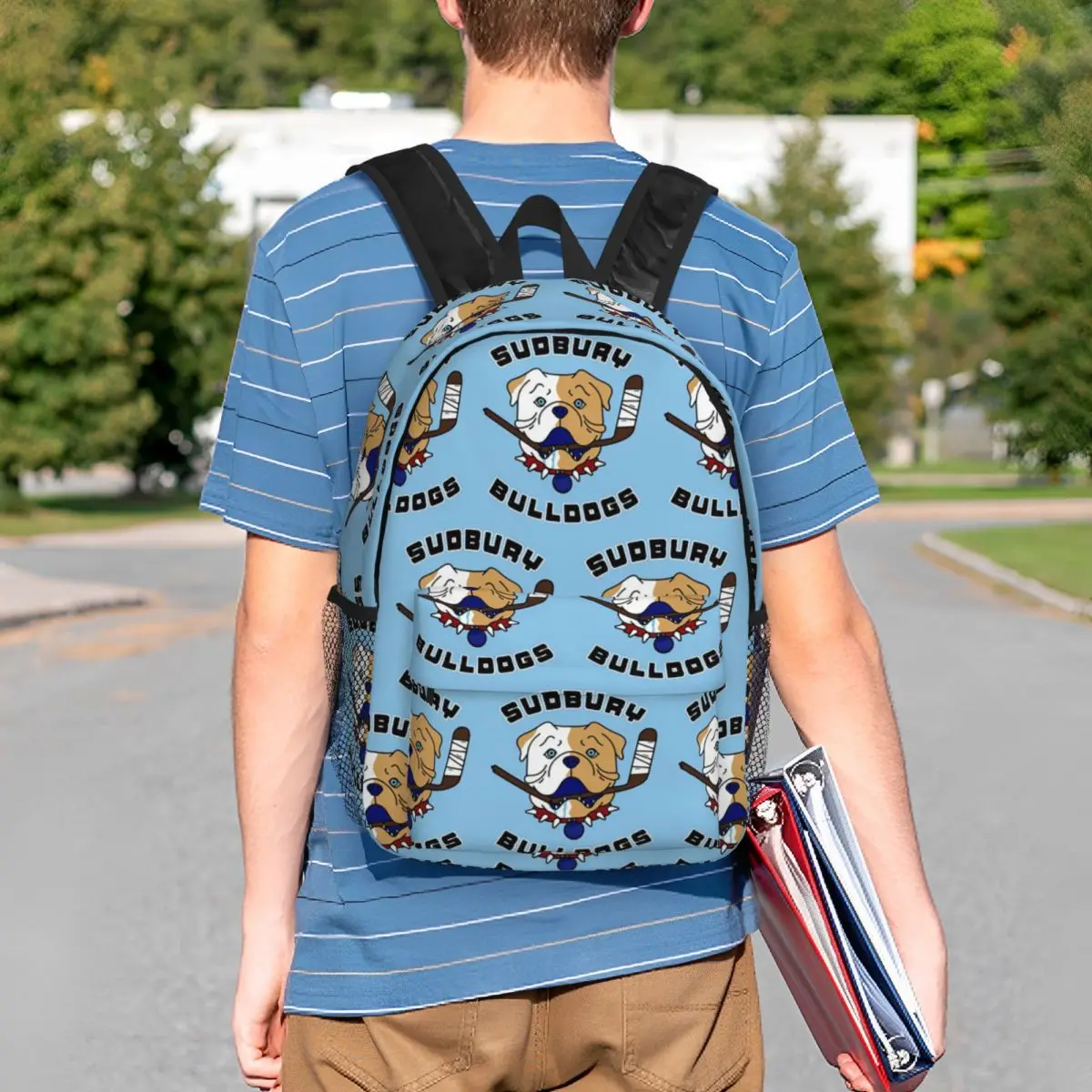 Sudbury Bulldogs - Shoresy Logo Backpack Student BookBag Boys Girls School Bag Computer Shoulder Bags