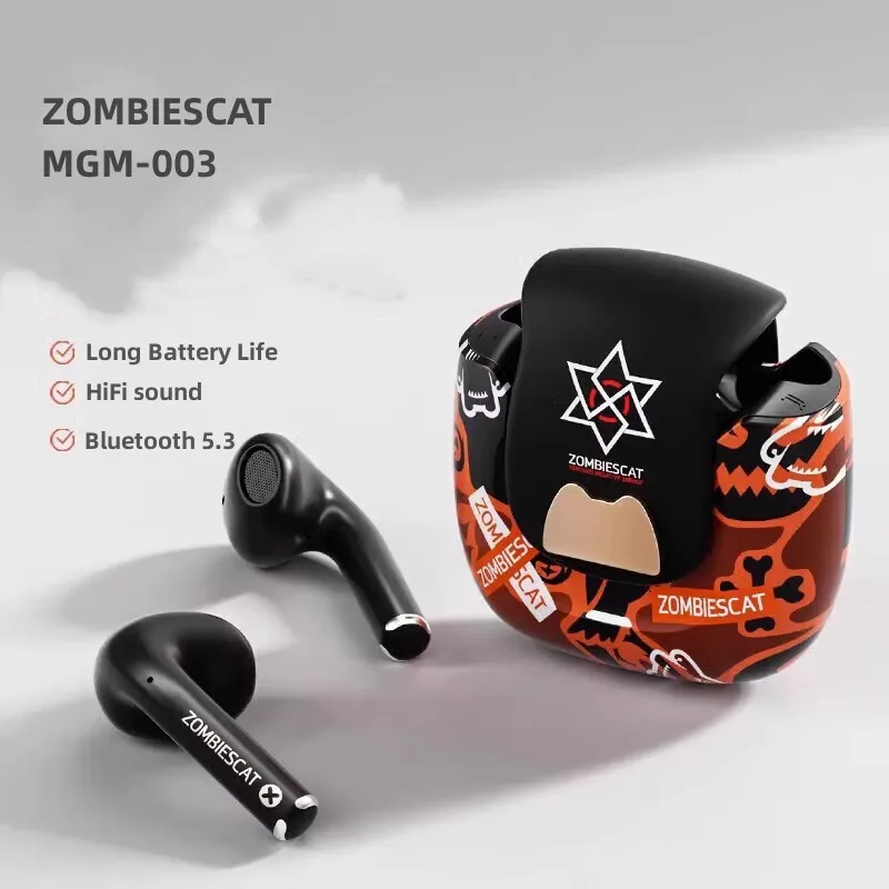 

ZOMBIESCAT MGM-003 Wireless Bluetooth 5.3 In-ear Earphones Active Noise Reduction World Travel Headphones Long Endurance Earbuds