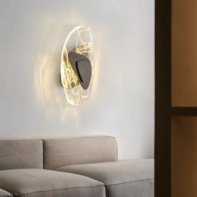 cristal led wall sconce lampada modern home decor sala de estar tv fundo luminaria cabeceira iluminacao quarto 01