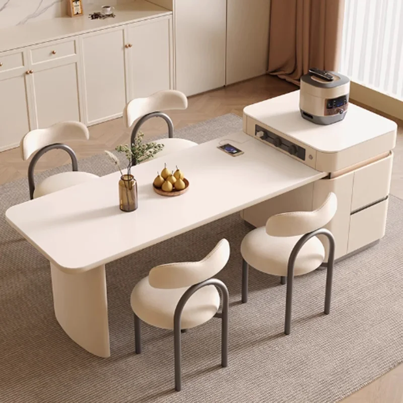 

//+Wood Chairs Dining Table Extendable Hallway Kitchen Restaurant Dining Table Lounge Designer Mesas De Comedor Home Furniture