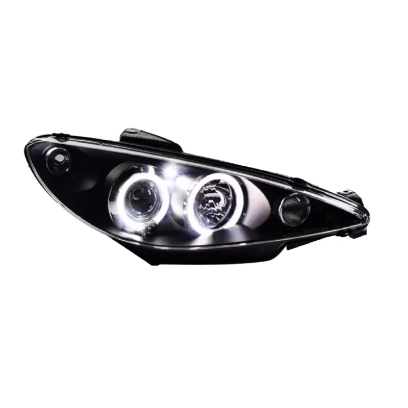 

Apply to Peugeot 206 Headlight Assembly 04-08 Modified Telenovela Lens LED Lighting 206 Car Headlight Assembly