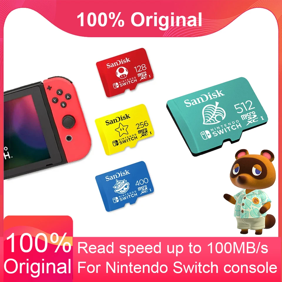 Original 128GB 256GB 512GB Memory Card For Nintendo Switch Game