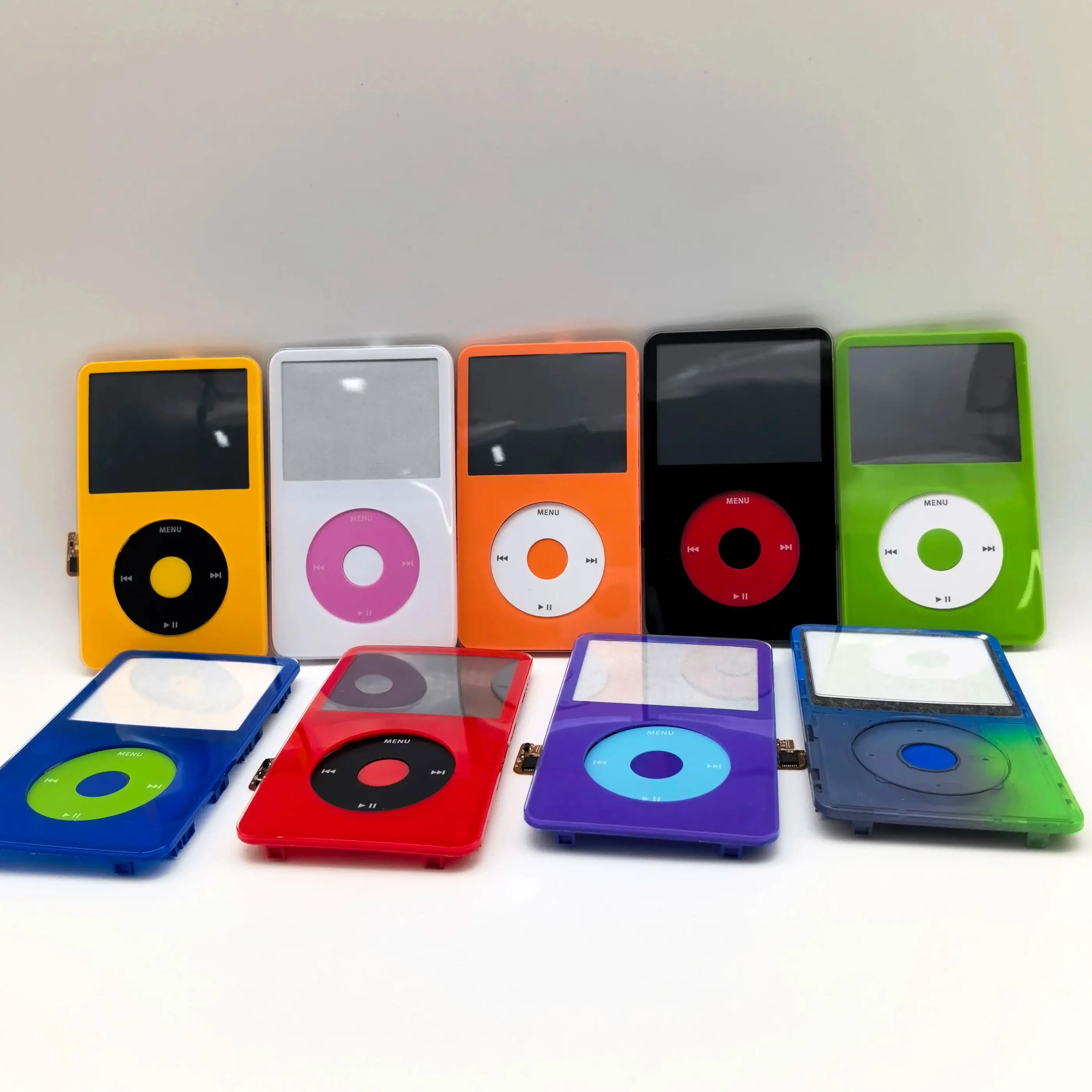 Front Housing Assembly for iPod 5th 5.5th Gen Video, Includes Faceplate Case Cover with Click Wheel & Center Button