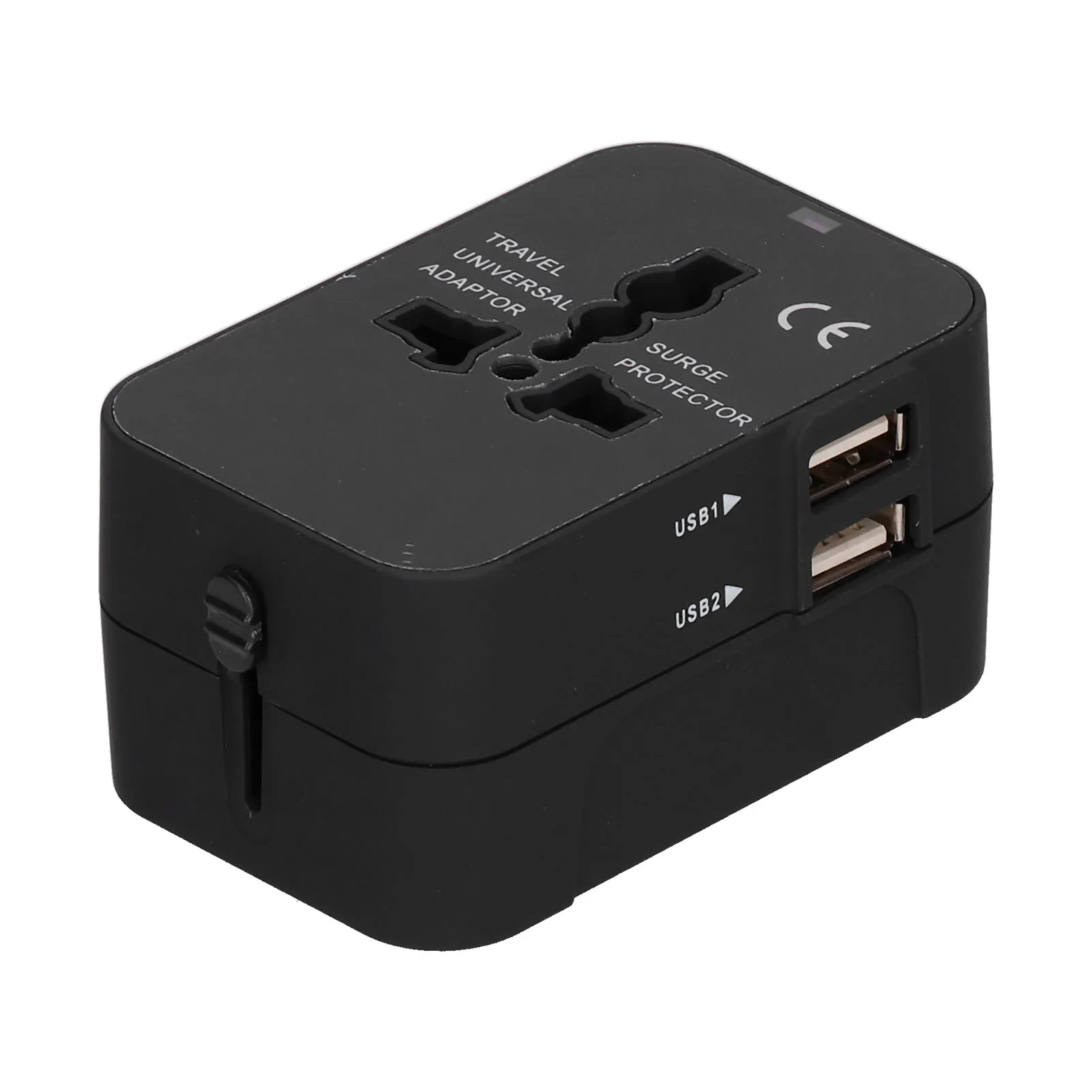 Adaptador de viagem material à prova de fogo corpo compacto usb adaptador de viagem carregamento inteligente para conversor de tomada de viagem para uso doméstico