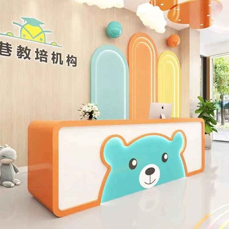 Children's cartoon cash register, interest class, training institution, front desk, education and training center, nursery bar