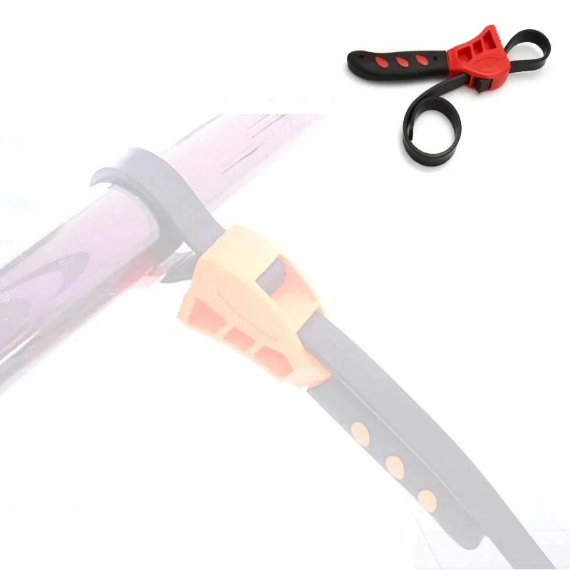 6 inch Multifunctional Belt Wrench Oil Filter Puller Strap Spanner Chain Wrench Strap Opener Adjustable Disassembly Tool