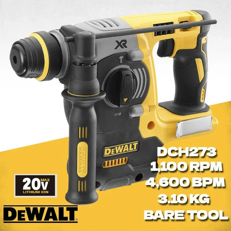 DEWALT DCH273 Rotary Hammer Brushless Motor SDS PLUS Cordless Power Tools Dewalt Rechargeable Electric Drill Impact Drill