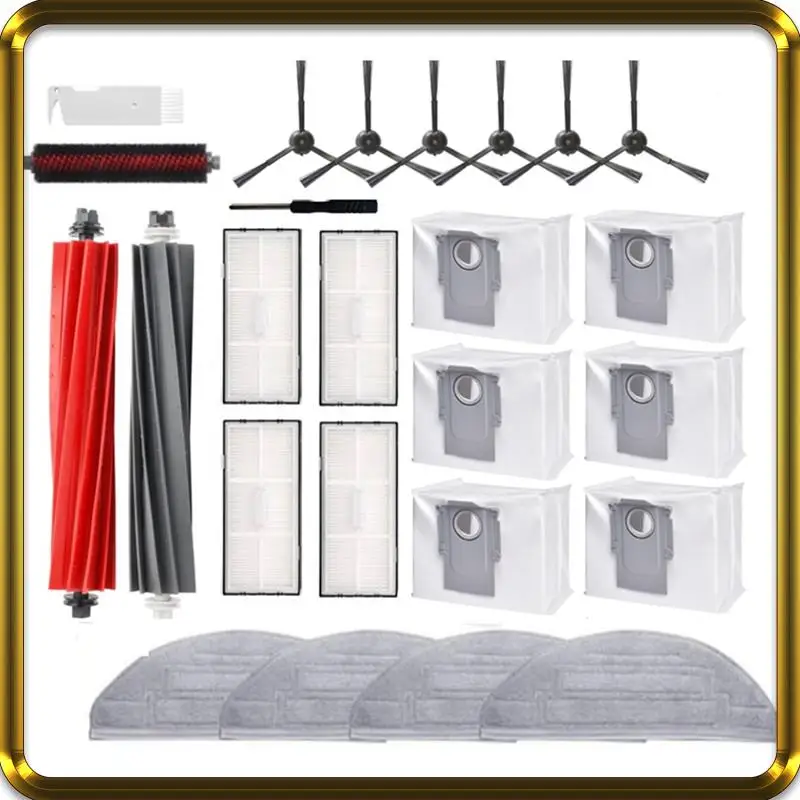 

Accessories Kit For Roborock S8 Pro Ultra Robot Vacuum Roller Brush Self-Main Brush Mop Pad Filter Side Brush Dust Bag