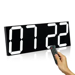 Remote control clock wall living room with modern simple atmosphere decorative clock big digital led electronic watch wall