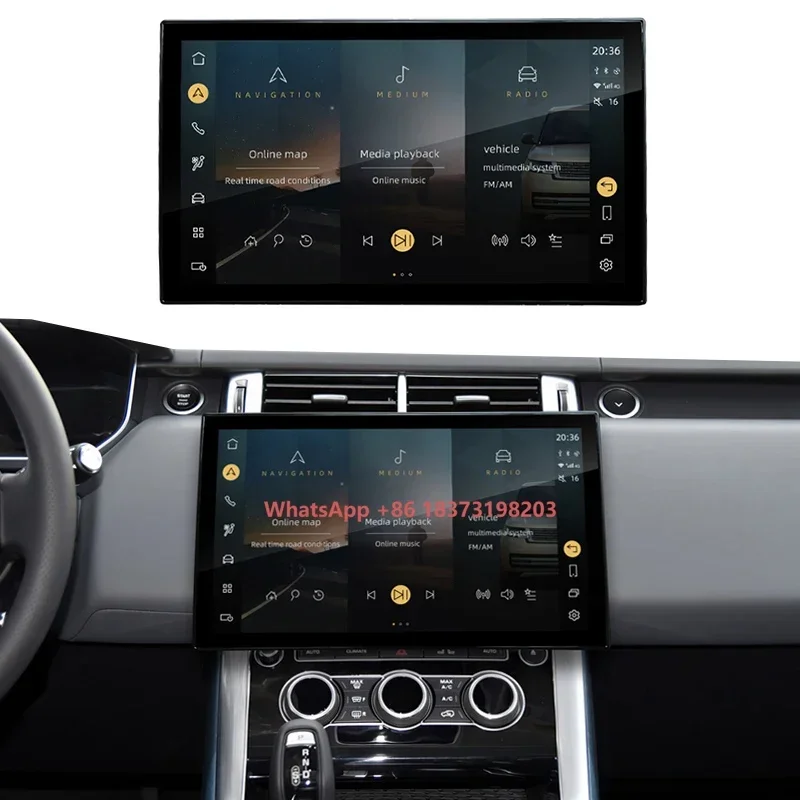 13.3 Inch Android 13 Screen GPS Navigation Carplay for Range Executive Sport 2013-2017 Auto Multimedia Radio