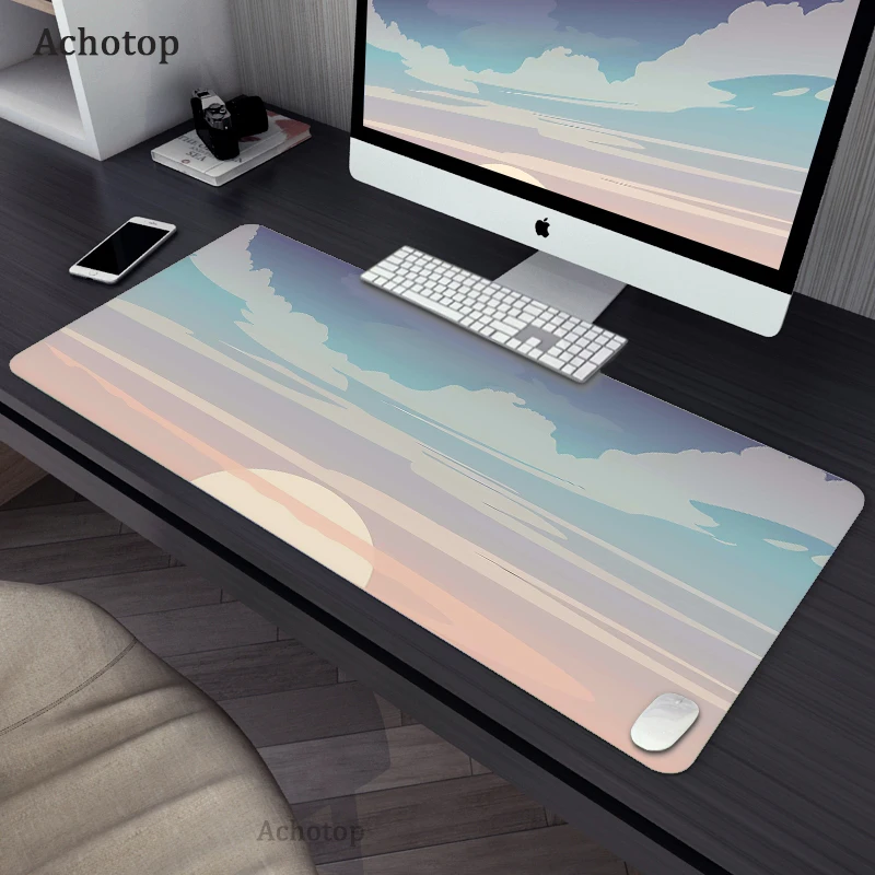 

Computer Extended HD Print Pink Space Mousepad Gaming Speed Keyboard Pads Desk Mat Office Mouse Pad Tapis de Souris 900x400mm