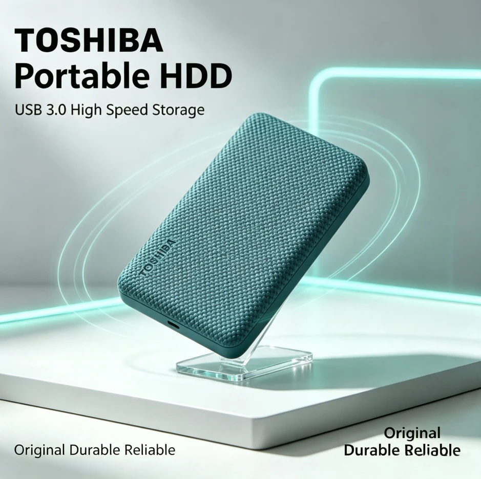 Brand+Original ToshibaV10 Green Portable External Hard Drive USB3.0 MobileHDDStorage Disk for Laptop Desktop PC File Data Backup