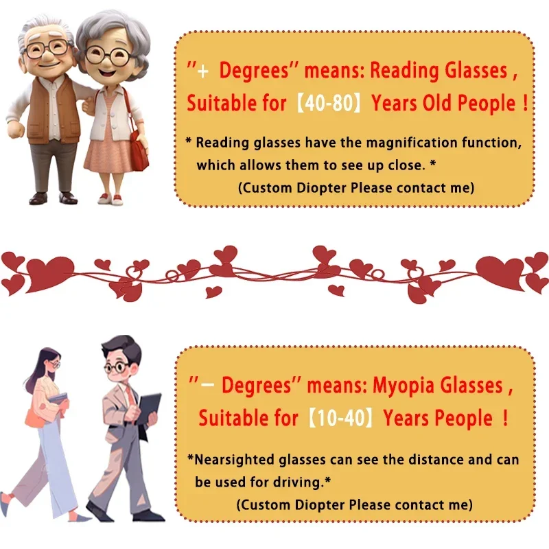 Bieten Sie Kunden mit einem Link zur Preisdifferenz oder einen speziellen kundenspezifischen Dioptrien. Bitte konsultieren Sie uns, bevor Sie eine Bestellung aufgeben