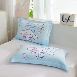 Sanrio Kawaii Hello Kitty Pillowcase Anime Cinnamoroll Cotton Cartoon Single Pillowcase Protective Cover Cute Student Bedding