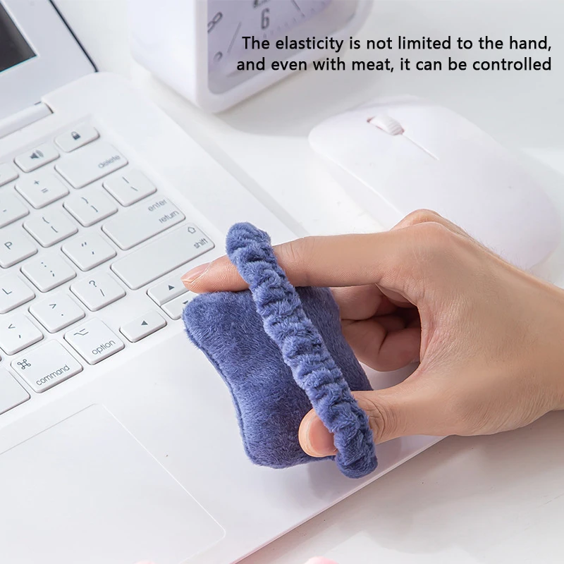 Plush Hand Pillow Mouse Wrist Guard Mouse Wrist Rest Mouse Wrist Band Support Cushion Hair Band Elastic Band Anti-wear Hand Rest