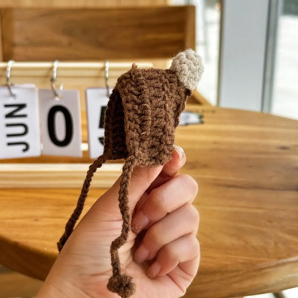 Hochwertige, modische Strickmütze, niedliche Mini-Tierpuppe, Bonbonfarben, DIY-Strickrock für 10 cm große Baumwollpuppen