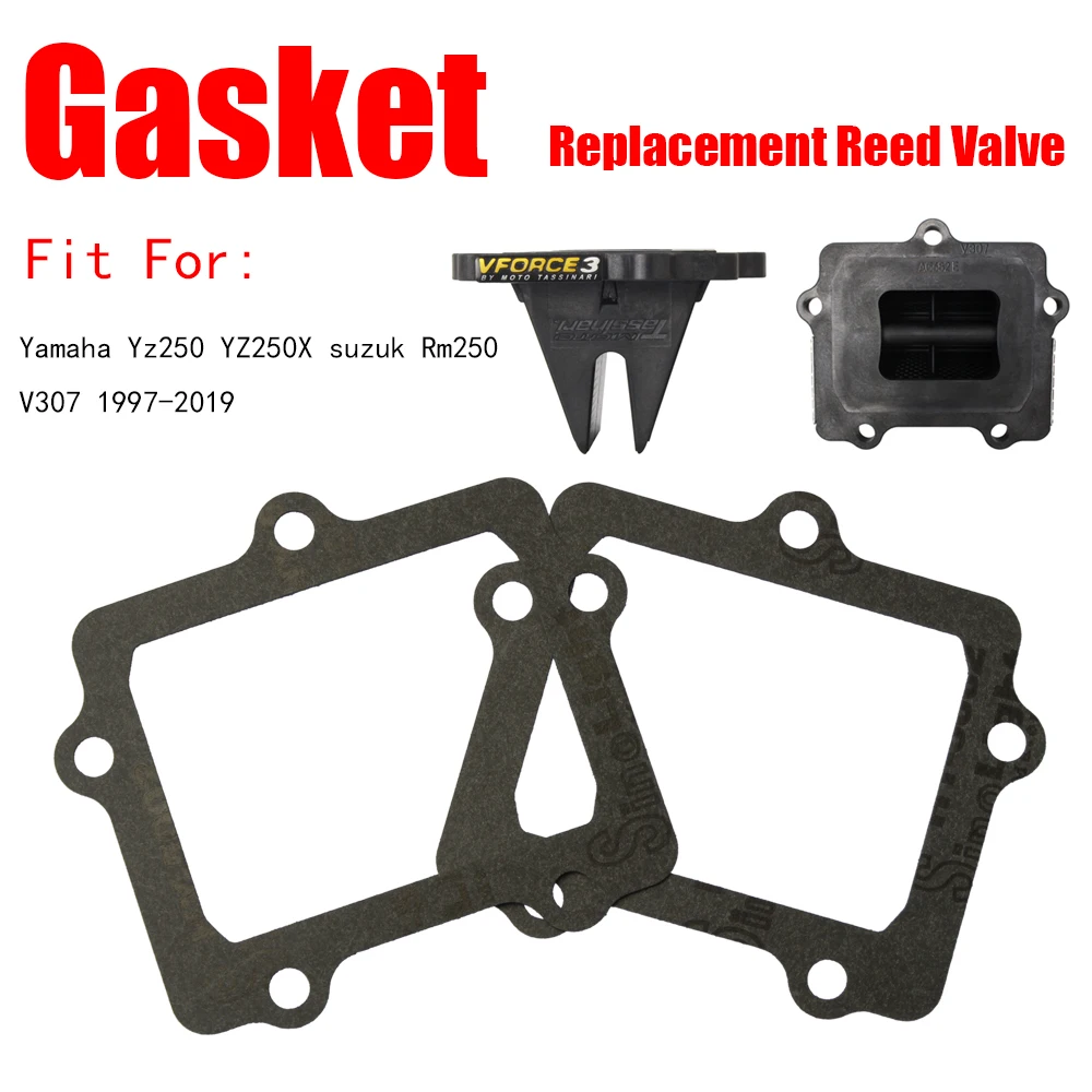 2PCS/1PCS Gasket G305 Inlet Replacement Reed Valve Vforce V307A V307B Fit For Yamaha Yz250 YZ250X suzuk Rm250 V307 1997-2019