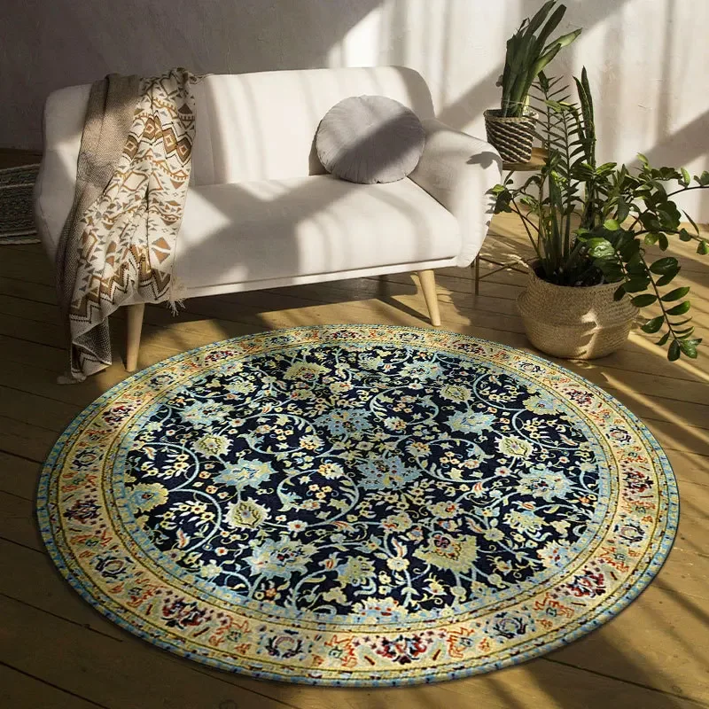 Round Rug – Non-Slip Wear-Resistant Soft Carpet for Living Room, Bedroom & Home Decor
