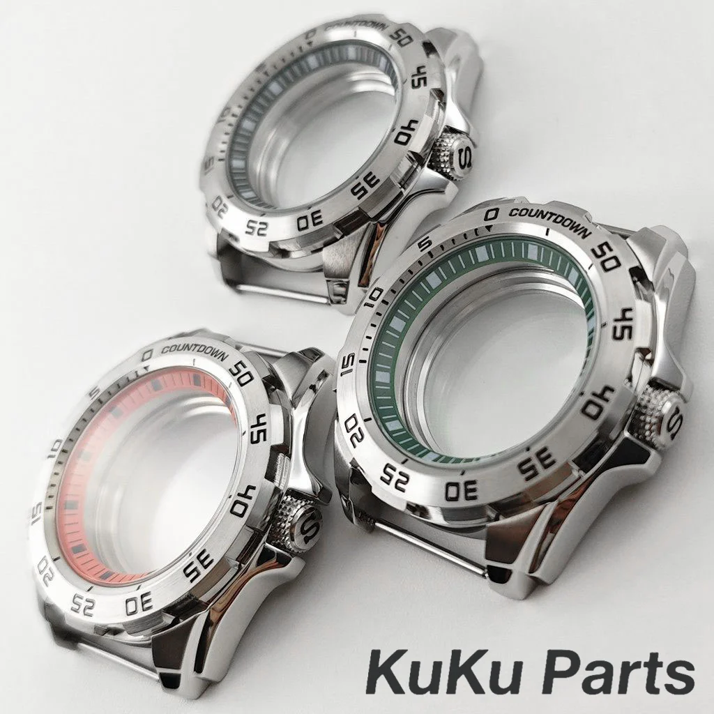 44 مللي متر NH35 تعديل الوحش حالة حلقة ساعة ميكانيكية اكسسوارات الدقة مناسبة لحركة NH34 NH35 NH36 NH38 NH70